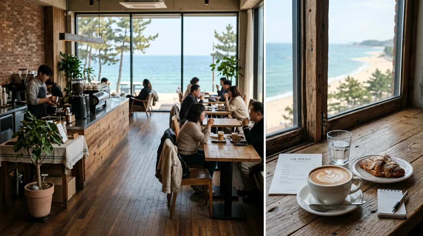 오션뷰 카페에서 즐기는 나만의 커피 브레이크